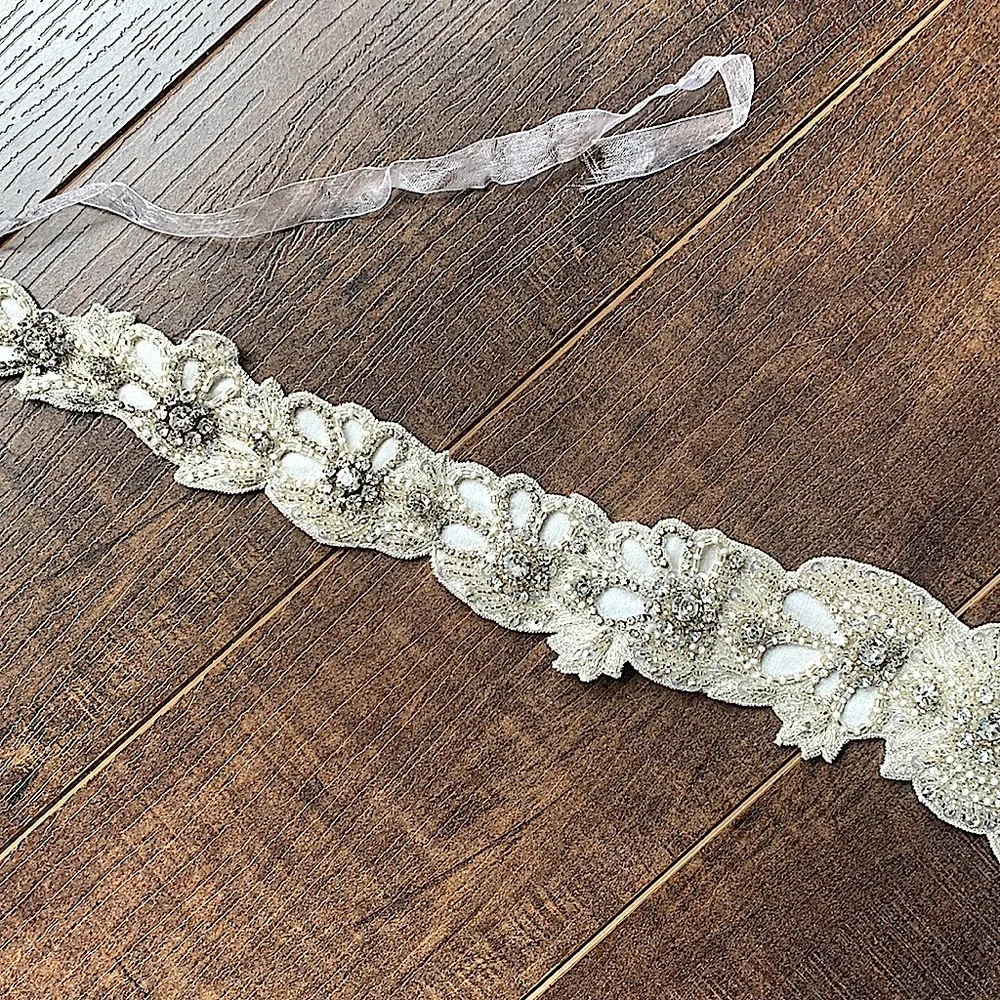 Handmade Beaded Rhinestone Belt - Picture 4 of 6